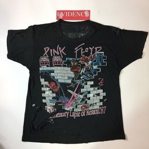 Rare Vintage 80s Pink Floyd Tour T Shirt